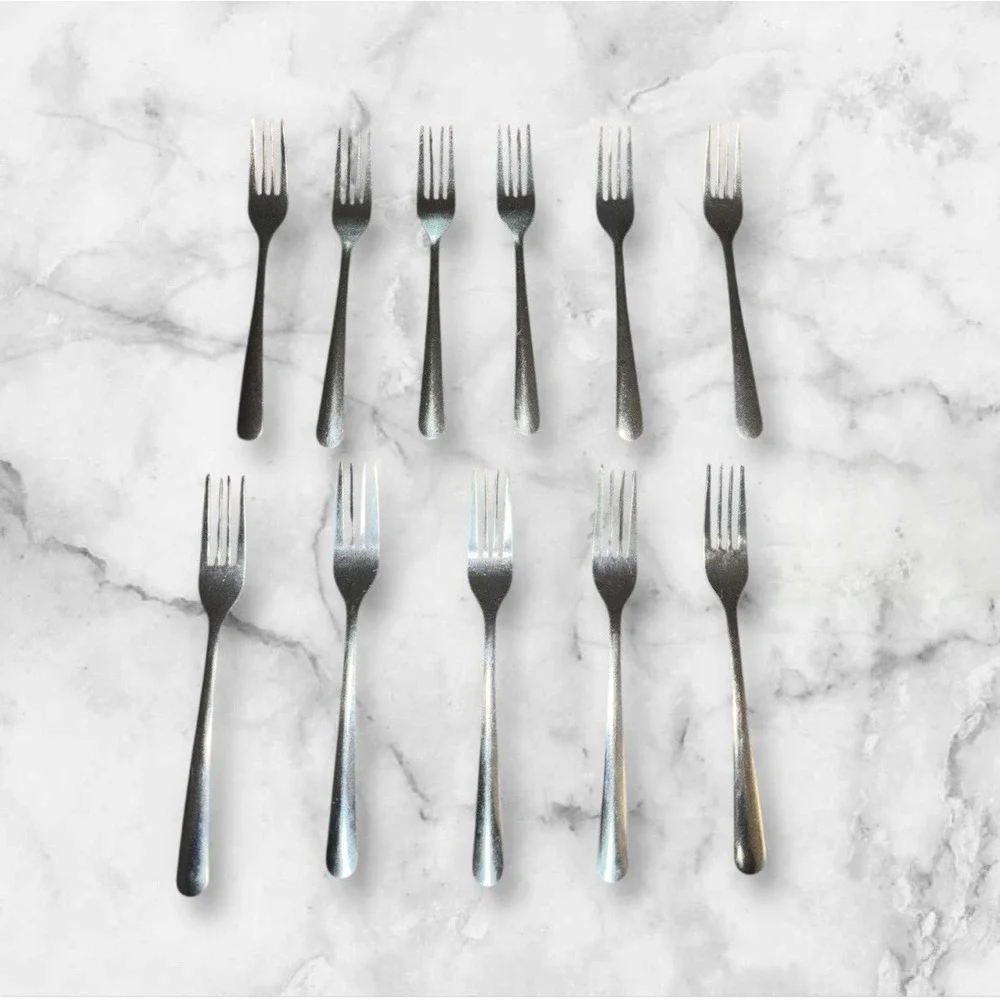 VTG 70s‎ 80s Sysco Stainless Steel Flatware (11 Pcs) Cutlery Forks Replacements
